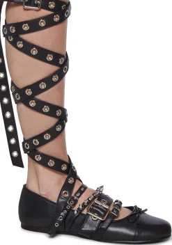 Sugar Thrillz Flats*Dancing Life Wrap Ballet Flats