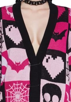 The Grave Girls Tops|Plus*Darkest Affection Patchwork Cardigan