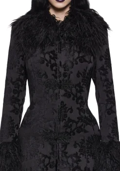 Widow Outerwear|Plus*Darkest Depths Brocade Duster