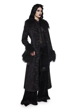 Widow Outerwear|Plus*Darkest Depths Brocade Duster