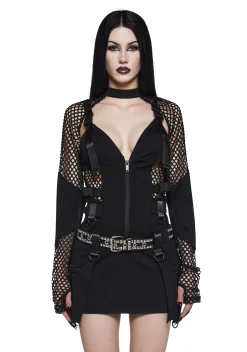 Widow Dresses|Plus*Darkly Devoted Dress And Shrug Set