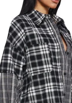 Current Mood Tops|Plus*Day Trek Plaid Shirt
