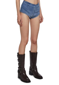 x_New Pink Bottoms|Shorts*Daydream Festival Booty Shorts - Light Blue