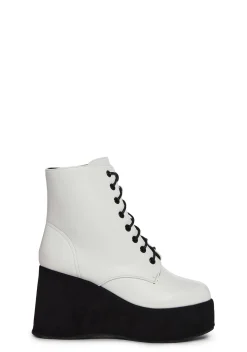 x_Rasolli Boots|Platforms*Daylight Club Platform Boots-White
