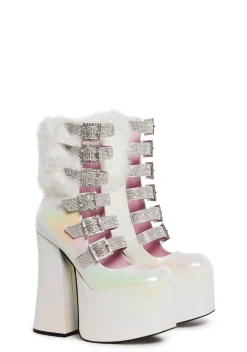 Sugar Thrillz Boots|Platforms*Dazzle Doll Rhinestone Platform Boots