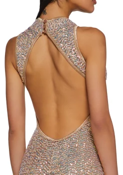 Club Exx Jumpsuits & Rompers|Plus*Dazzling Nights Sequin Jumpsuit