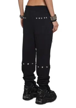 Widow Bottoms|Pants*Dead Inside Studded Baggy Sweatpants