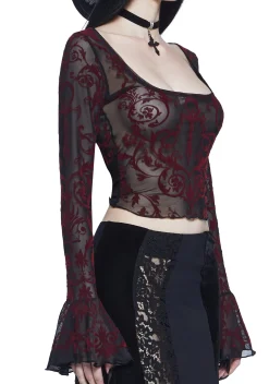 Widow Tops*Death Unites Us Crop Top