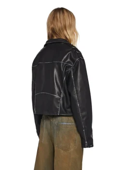 Widow Outerwear|Plus*Decibel Love Studded Moto Jacket