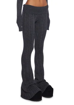 dELiA*s by Dolls Kill Bottoms|Pants*Deep Thoughts Flare Pants - Gray