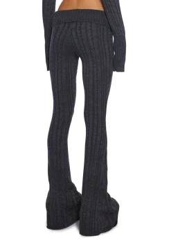 dELiA*s by Dolls Kill Bottoms|Pants*Deep Thoughts Flare Pants - Gray