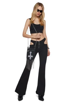 Widow Bottoms|Pants*Demon Maiden Cut Out Pants