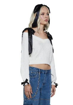 Sugar Thrillz Tops|Plus*Demure Prowess Knit Sweater