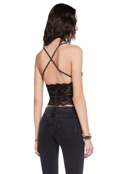 Current Mood Tops*Desert Rose Convertible Cami Top - Black