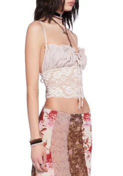 Current Mood Tops*Desert Rose Convertible Cami Top - Off White