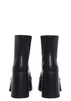 Current Mood Boots|Platforms*Detention Hall Platform Boots - Black