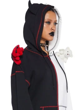 Trickz N' Treatz Outerwear|Sweatshirts & Hoodies*Devil Or Angel Zip-Up Hoodie