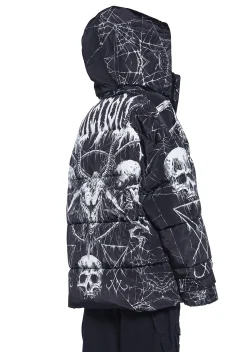 Widow Outerwear|Plus*Devilish Descent Puffer Jacket