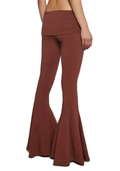 Current Mood Bottoms|Pants*Dew Morning Flare Pants - Brown