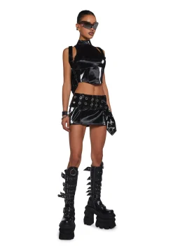 DARKER WAVS Bottoms|Skirts*Diatonic Belted Mini Skirt