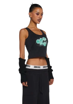 DARKER WAVS Tops*Diatonic Knit Graphic Tank