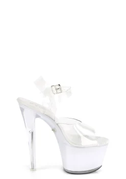 Pleaser Sandals*Discolite-708 Ankle Strap Glow Sandals