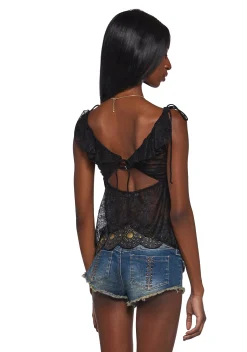 Current Mood Tops|Plus*Do Me A Favor Ruffled Top