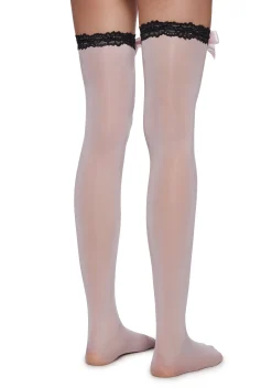 Dolls Kill x Hole Socks & Tights*Doll Heart Thigh Highs