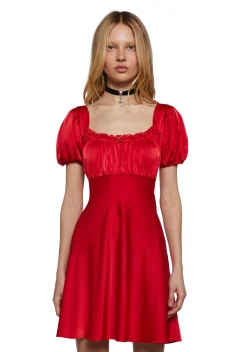 Sugar Thrillz Dresses|Plus*Dolled Up Satin Dress
