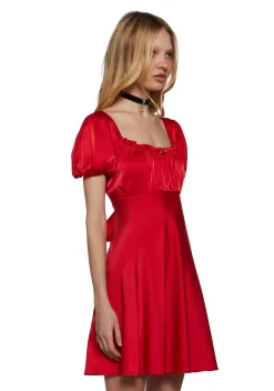 Sugar Thrillz Dresses|Plus*Dolled Up Satin Dress