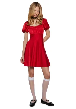 Sugar Thrillz Dresses|Plus*Dolled Up Satin Dress