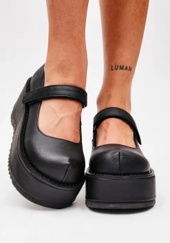 Demonia Platforms|Mary Janes*Dollie-01 Platform Mary Janes