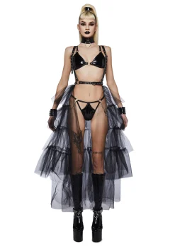 Widow Belts & Harnesses*Dominance Diva Tulle Skirt Harness