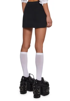 x_Heart & Hips Bottoms|Skirts*Don’t Even Go There Mini Skort - Black