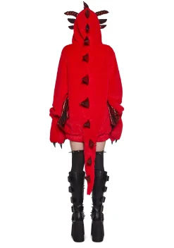 Trickz N' Treatz Outerwear|Sweatshirts & Hoodies*Dragon Fire Faux Fur Hoodie