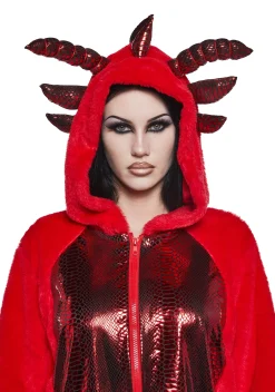 Trickz N' Treatz Outerwear|Sweatshirts & Hoodies*Dragon Fire Faux Fur Hoodie