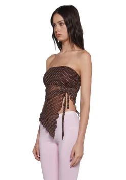 x_Blue Blush Tops*Dream Pout Asymmetrical Top