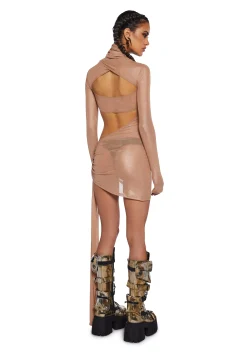 Club Exx Dresses*Dreamland Dancer Bodycon Dress - Gold