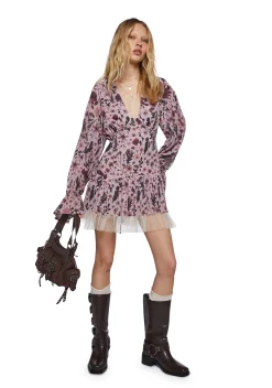 Current Mood Dresses|Mini Dresses*Dreamy Dusk Mini Dress - Floral