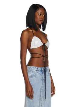 Poster Grl Tops*Drip Disorder Rhinestone Bra