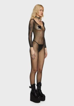 x_Leg Avenue Jumpsuits & Rompers|Lingerie*Dripped Out Fishnet Catsuit