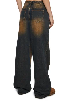 x_Machine Jeans Bottoms|Pants*Dusted Dreams Wide Leg Jeans