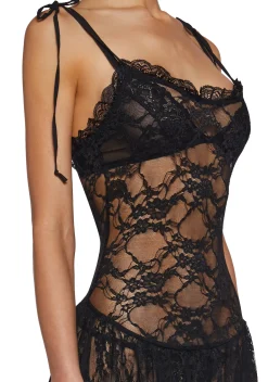 Current Mood Dresses|Mini Dresses*Dusty Halo Lace Mini Dress - Black