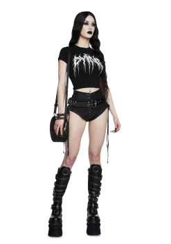 Widow Tops|Plus*Dying Inside Baby Tee