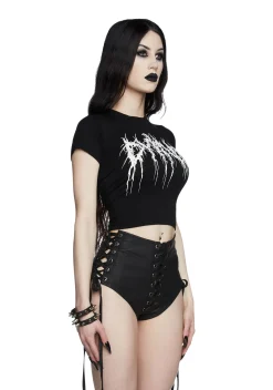 Widow Tops|Plus*Dying Inside Baby Tee