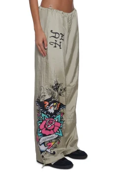 Ed Hardy Bottoms|Pants*Eagle Anchor Nylon Pants