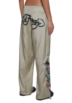 Ed Hardy Bottoms|Pants*Eagle Anchor Nylon Pants