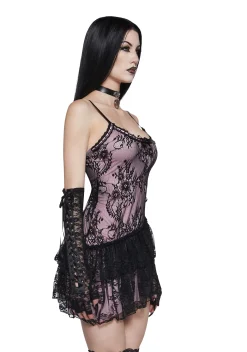 Widow Dresses|Mini Dresses*Eclipsed Romance Lace Mini Dress