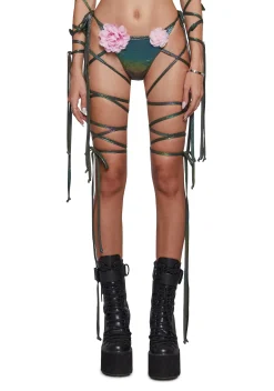 Club Exx Socks & Tights*Electric Bloom Leg Warmers