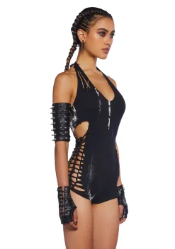 Club Exx Jumpsuits & Rompers|Plus*Endless Horizon Shredded Romper - Black